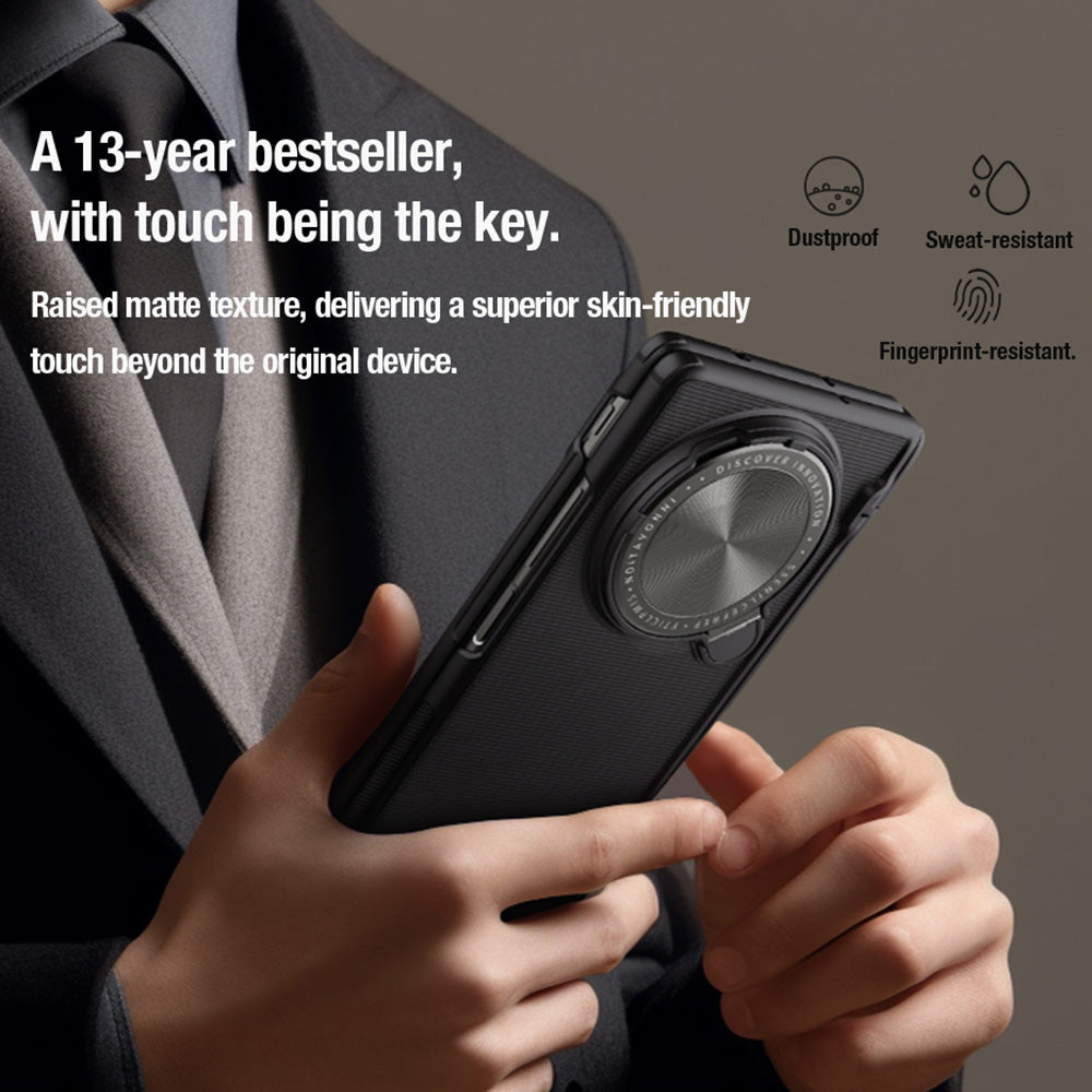 NILLKIN Super Frosted Shield Prop For vivo X Fold3 Pro Case Camera Lens Lid Kickstand Phone Cover NILLKIN Super Frosted Shield Prop For vivo X Fold3 Pro Case Camera Lens Lid Kickstand Phone Cover